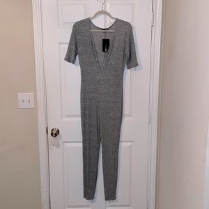 Brand new fashion nova knit jumpsuit